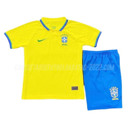 camiseta de la 1ª equipación brasil niños 2022-23
