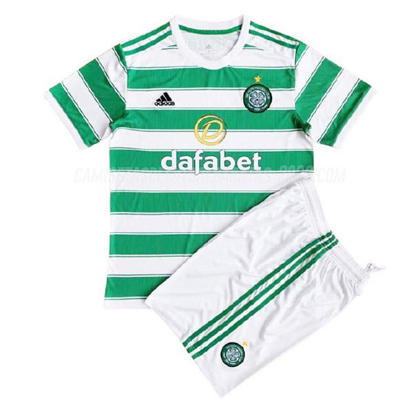 camiseta de la 1ª equipación celtic niños 2021-22