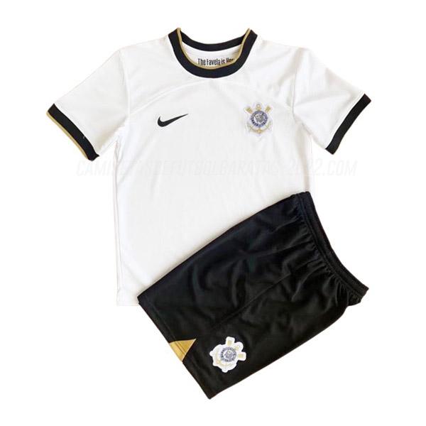 camiseta de la 1ª equipación corinthians niños 2022-23