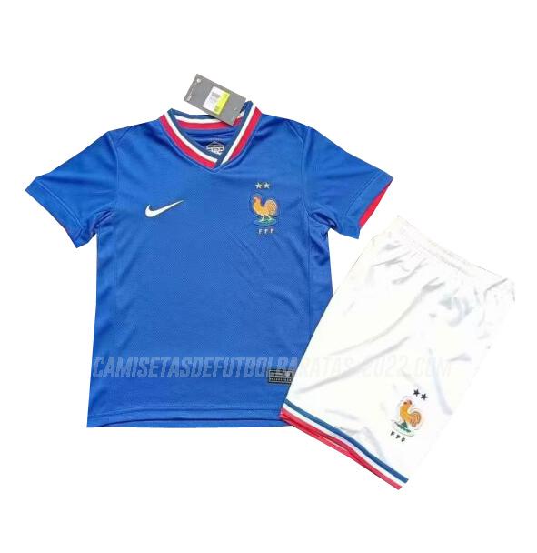 camiseta de la 1ª equipación francia niños 2024