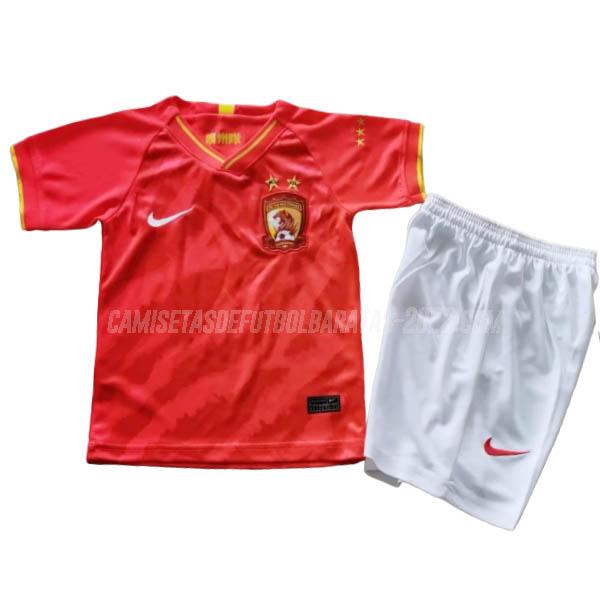 camiseta de la 1ª equipación guangzhou evergrande niños 2020-2021