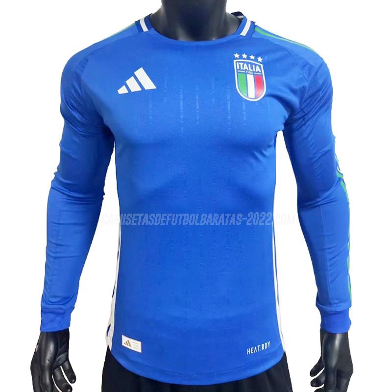 camiseta de la 1ª equipación italia manga larga 2024