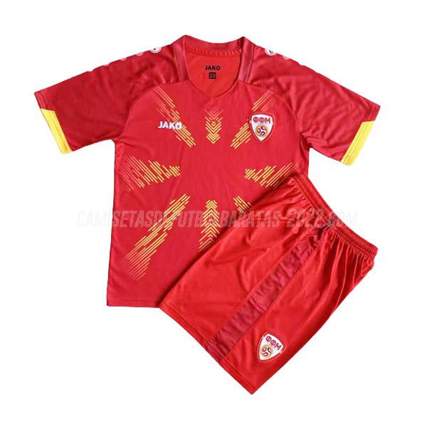 camiseta de la 1ª equipación macedonia del norte niños 2023