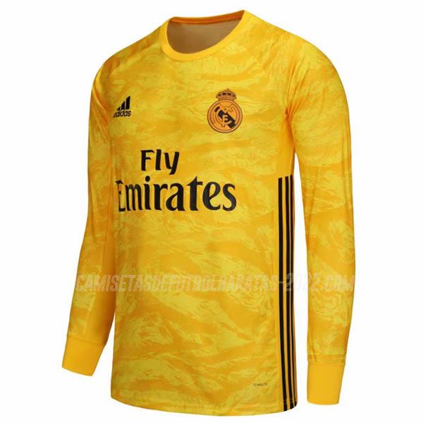 camiseta de la 1ª equipación real madrid manga larga portero 2019-2020