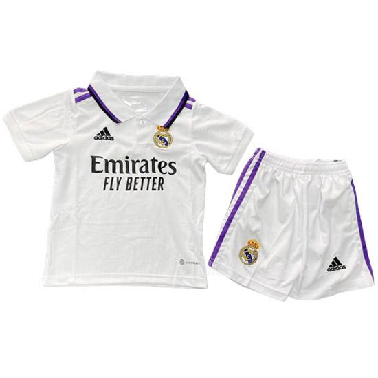 camiseta de la 1ª equipación real madrid niños 2022-23