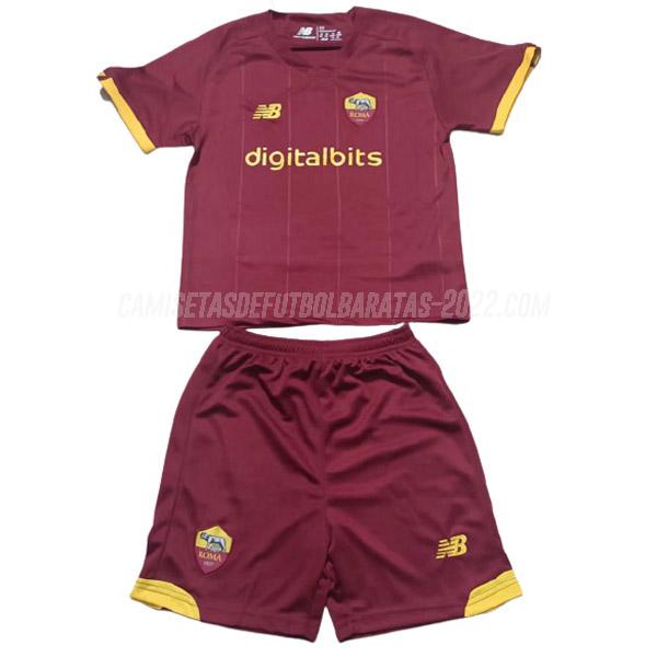camiseta de la 1ª equipación roma niños 2021-22