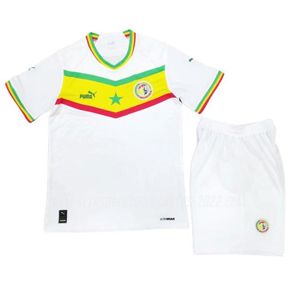 camiseta de la 1ª equipación senegal niños 2022