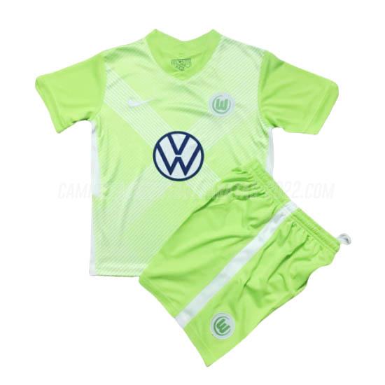 camiseta de la 1ª equipación wolfsburg niños 2020-21