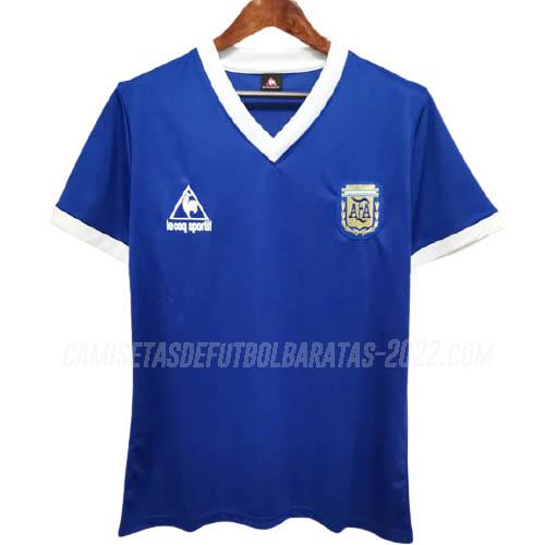 camiseta de la 2ª equipación argentina 1986