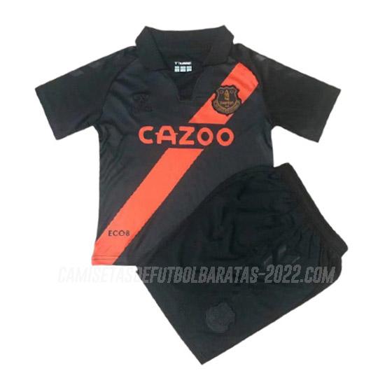 camiseta de la 2ª equipación everton niños 2021-22