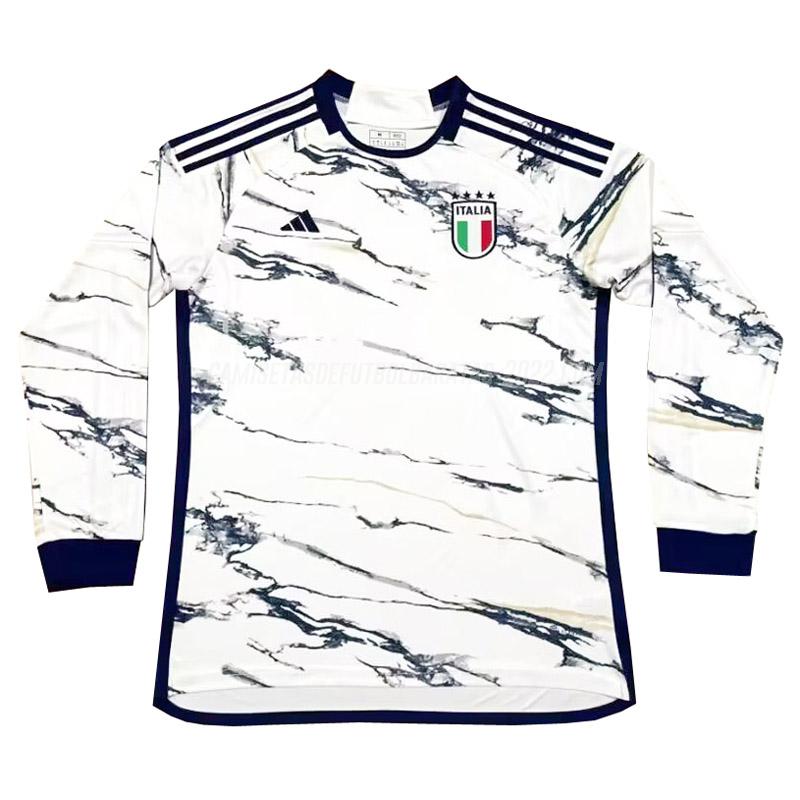 camiseta de la 2ª equipación italia manga larga 2023