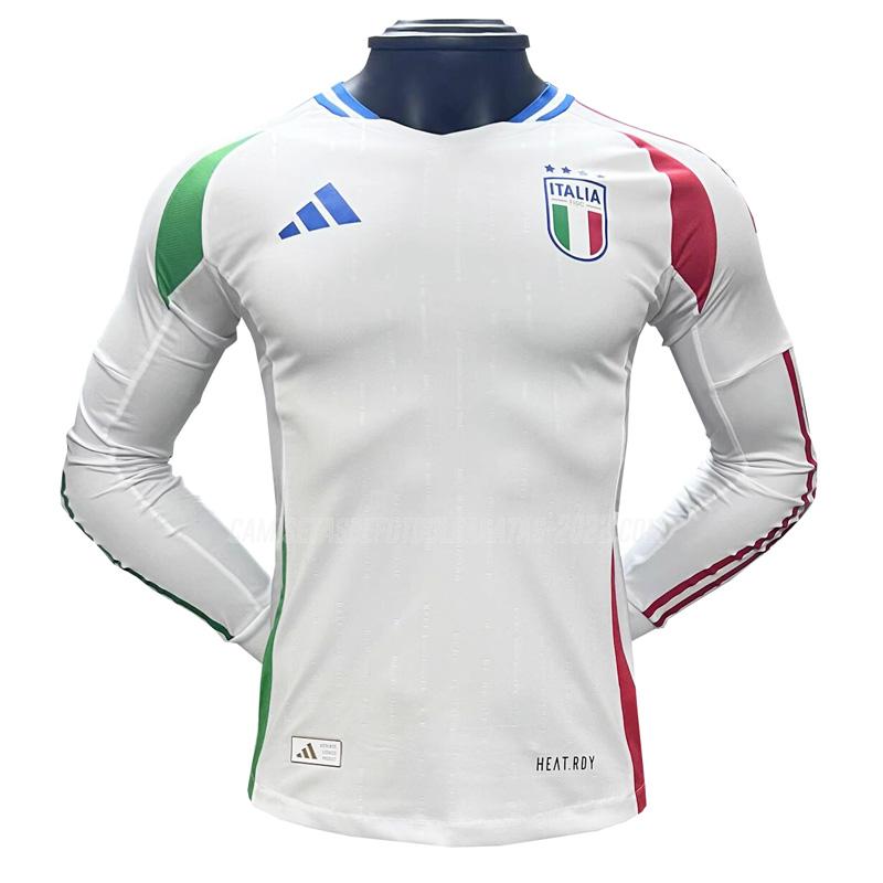 camiseta de la 2ª equipación italia manga larga 2024