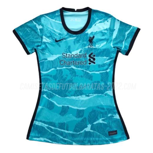 camiseta de la 2ª equipación liverpool mujer 2020-2021