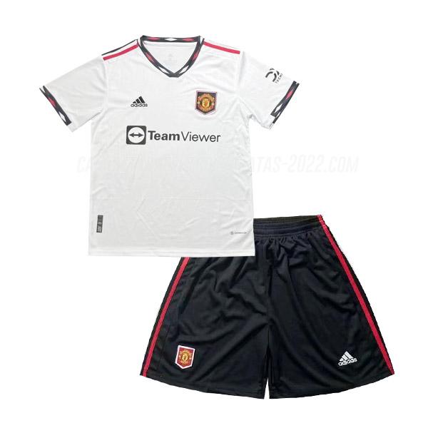 camiseta de la 2ª equipación manchester united niños 2022-23