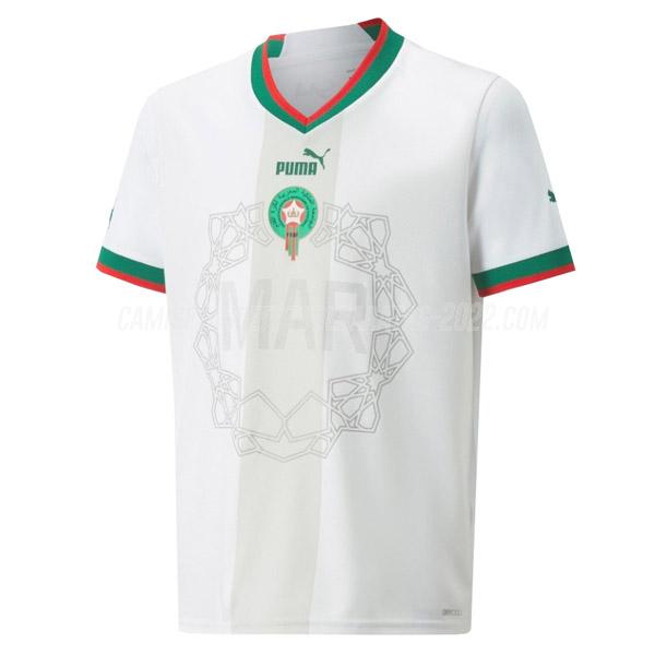 camiseta de la 2ª equipación marruecos copa mundial 2022