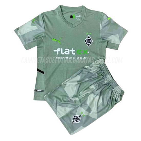 camiseta de la 2ª equipación monchengladbach niños 2021-22