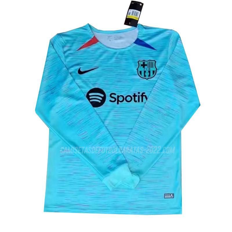 camiseta de la 3ª equipación barcelona manga larga 2023-24