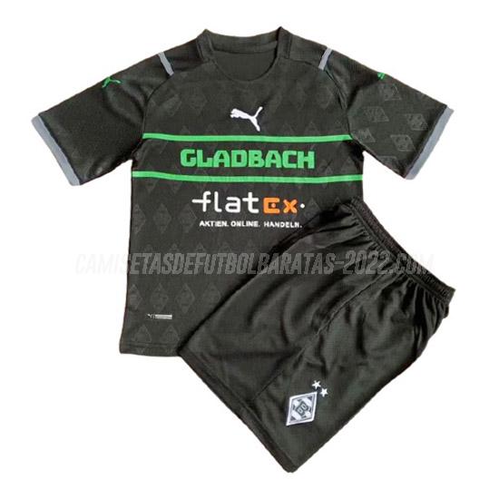 camiseta de la 3ª equipación monchengladbach niños 2021-22