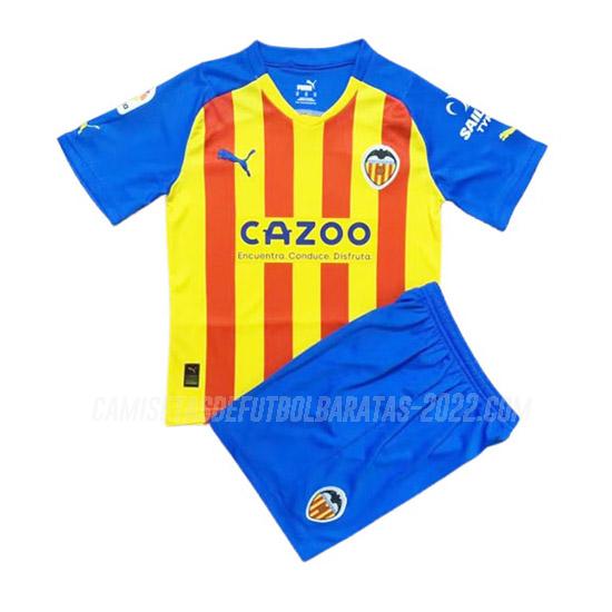 camiseta de la 3ª equipación valencia niños 2022-23