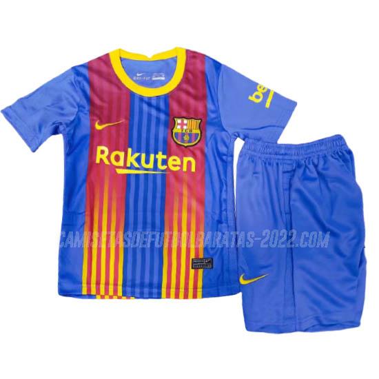 camiseta de la 4ª equipación barcelona niños 2020-21