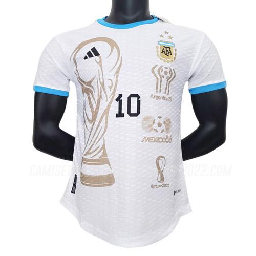 camiseta de la argentina campeón conmemorativo edición de jugador 2023