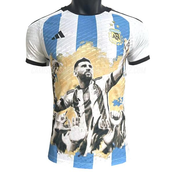 camiseta de la argentina champions edición de jugador 2023