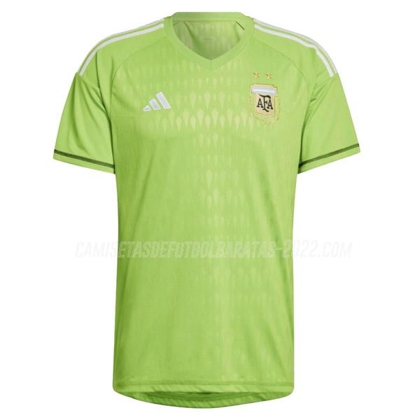 camiseta de la argentina copa mundial portero verde 2022