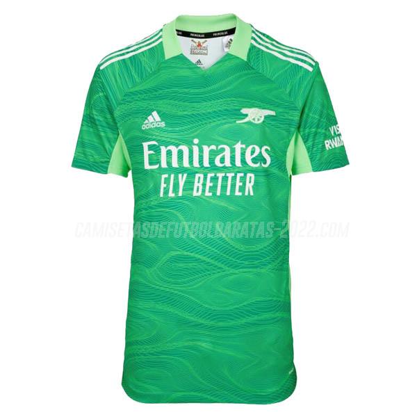 camiseta de la arsenal portero verde 2021-22