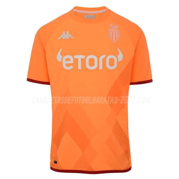 camiseta de la as monaco portero naranja 2022-23
