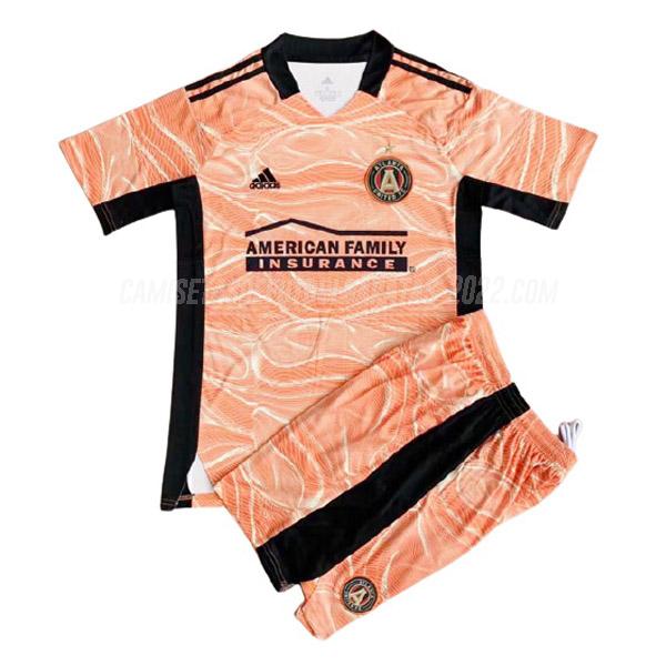 camiseta de la atlanta united niños portero naranja 2021-22