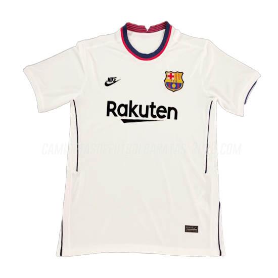 camiseta de la barcelona blanco 2020-2021