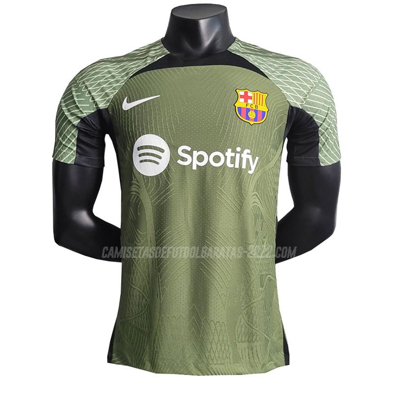 camiseta de la barcelona edición de jugador verde 2023-24