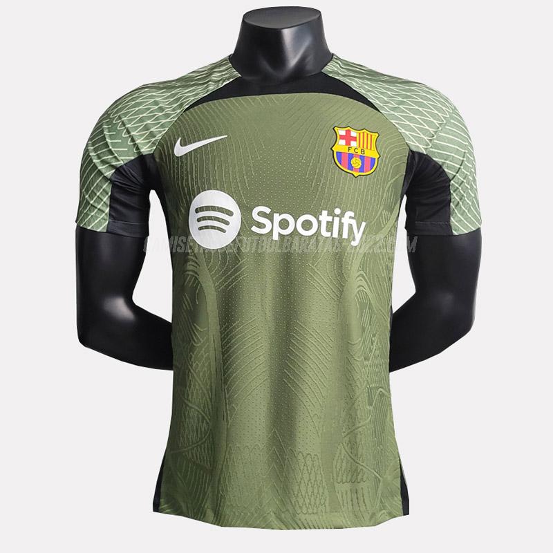  camiseta de la barcelona edición de jugador verde 2023-24 