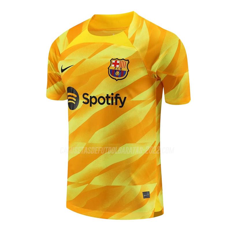 camiseta de la barcelona portero amarillo 2023-24