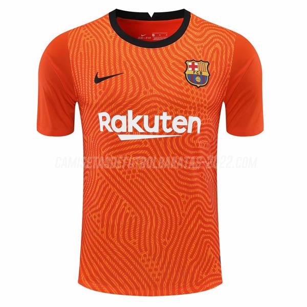 camiseta de la barcelona portero naranja 2020-21