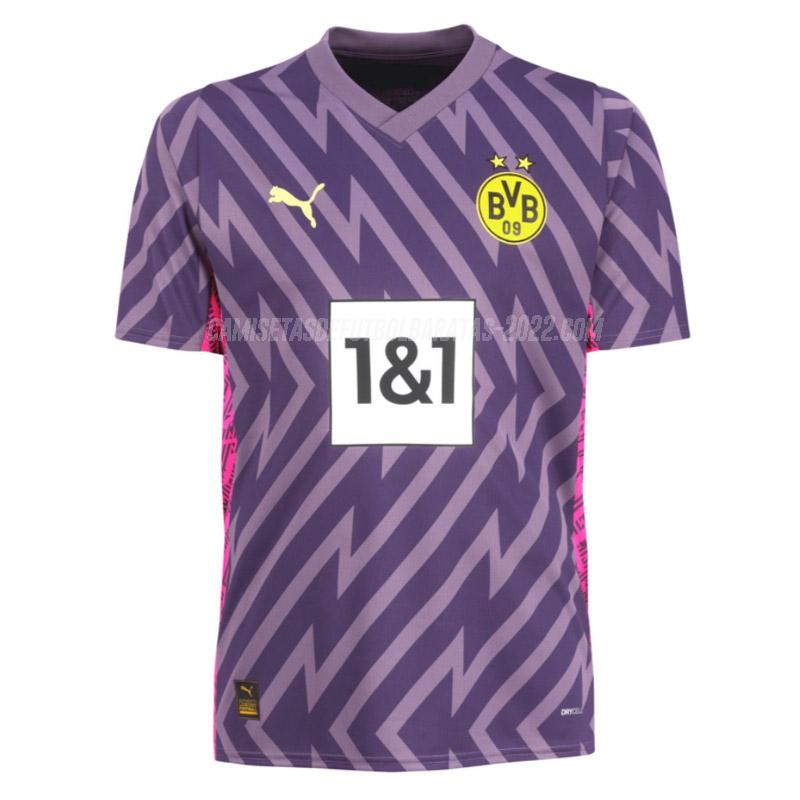camiseta de la borussia dortmund portero púrpura 2023-24