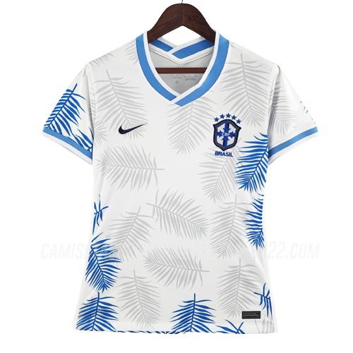 camiseta de la brasil mujer blanco bx1 2022