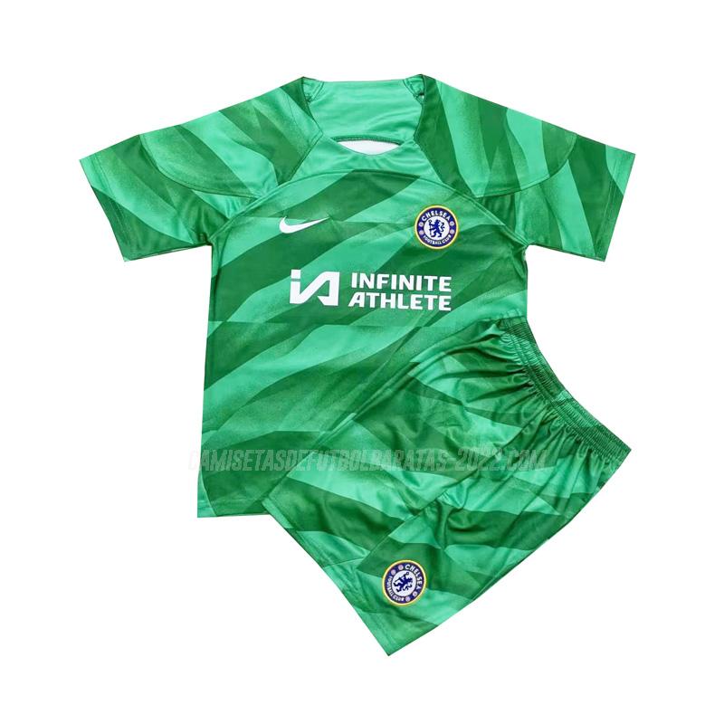 camiseta de la chelsea niños portero verde 2023-24