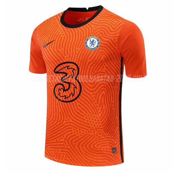 camiseta de la chelsea portero naranja 2020-21