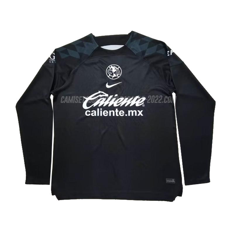 camiseta de la club america manga larga portero negro 2023-24