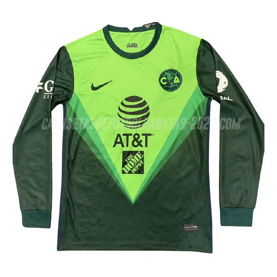 camiseta de la club america manga larga verde 2020-21