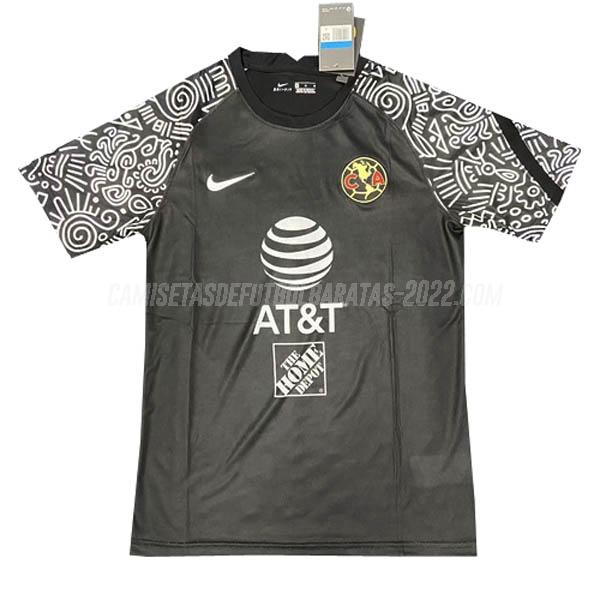 camiseta de la club america pre-match negro 2021