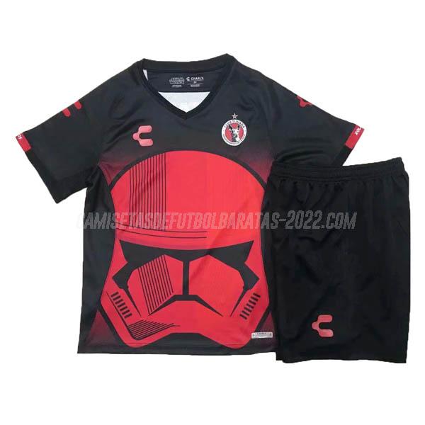 camiseta de la club tijuana niños xolos negro 2019-2020