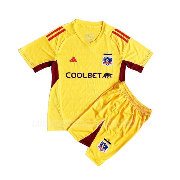 camiseta de la colo-colo niños portero amarillo 2023-24