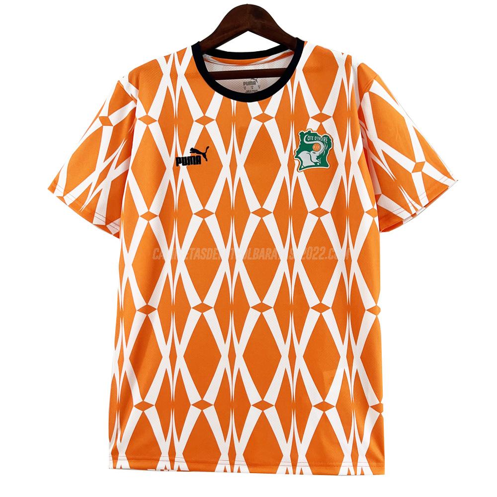 camiseta de la costa de marfil especial naranja 2023-24