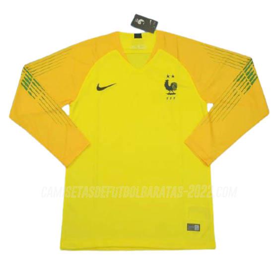 camiseta de la francia manga larga amarillo 2018-20