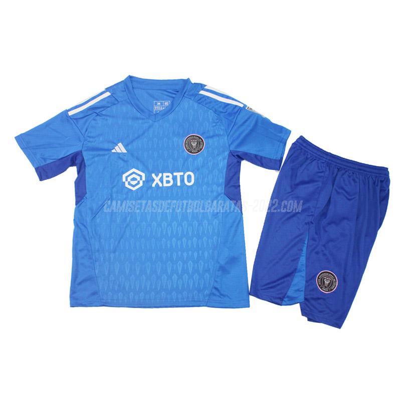 camiseta de la inter miami niños portero azul 2023-24