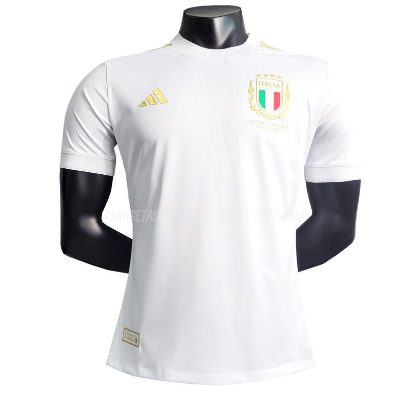 camiseta de la italia edición de jugador 125 aniversario blanco 2023