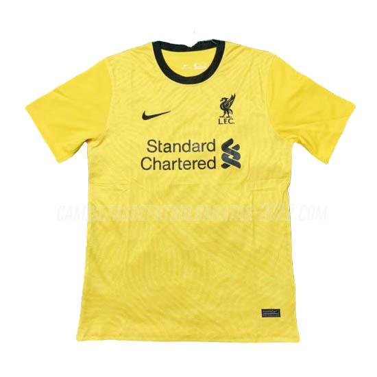 camiseta de la liverpool amarillo 2020-21