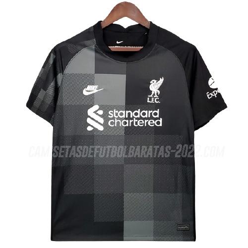 camiseta de la liverpool portero negro 2021-22
